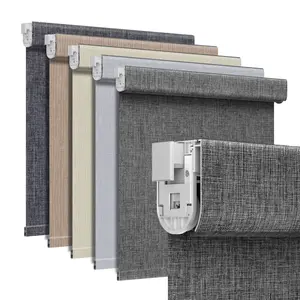 Grandekor No Drill No Tools Blackout Roller Shades| Free-Stop Cordless Blinds with UV Protection | Custom Fit for Home, Bedroom, Office, Living Room