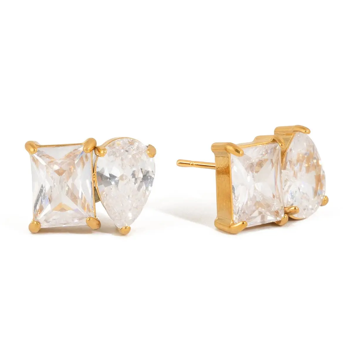 Duo Stud Earrings Water Resistant