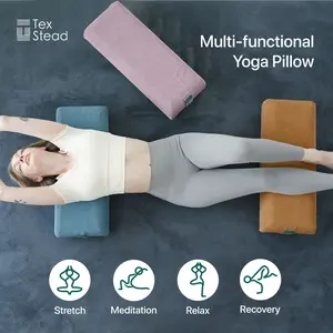 Yoga Support Pillow with Handle, Rectangular Cushion, Detachable Cover, Lightweight and Durable, Home or Studio Use, Multiple Colors Available, Yoga Equipment, Yoga Sit