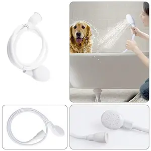 2pcs Modern Indoor/outdoor Dog Shower Head Attachment Hose, Quick Easy Bath Cleaning Tool, Handheld Shower Faucet for Dogs