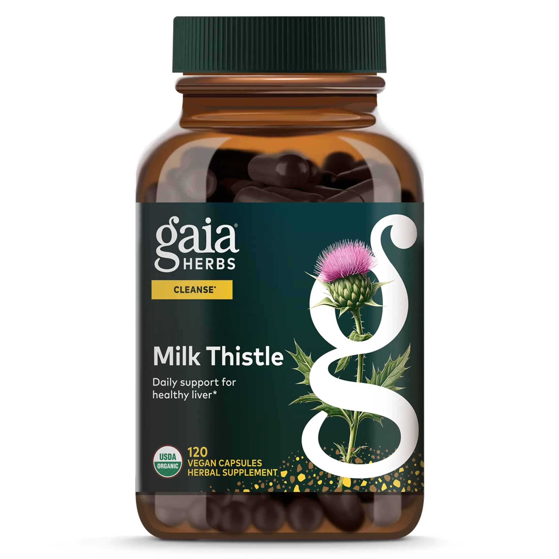 Gaia Herbs Milk Thistle - Liver Supplement & Cleanse Support for Helping to Maintain Healthy Liver Function