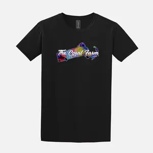 The Coral Farm Men's Soft T-Shirt - Black