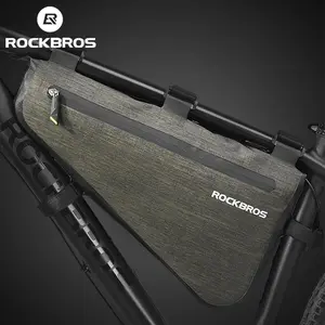 ROCKBROS 8L Bike Bicycle Frame Bag Waterproof Bikepacking Bike Bag Triangle Frame Bag Large Bike Storage Bag Under Frame
