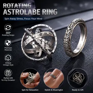 Transform Ring Necklace| Convertible Finger Ring Pendant Jewelry for Men Aesthetic Streetwear & Daily WearFinger