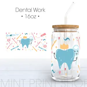 Dental Work | UV DTF Cup Wrap