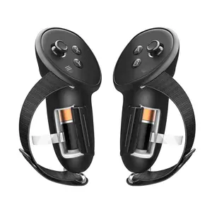 Controller Grips for Meta Quest 3, Silicone Grip Cover with Battery Opening Cover, Adjustable Knuckle Straps, VR Gaming Accessories