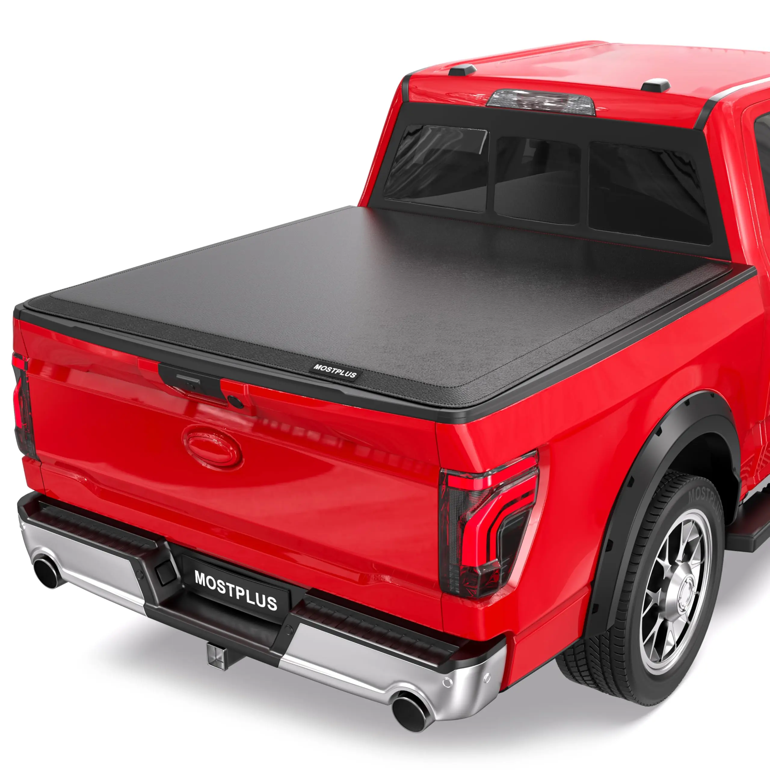 (Deals for you)MOSTPLUS  Ford F150 5.5/6.5/8FT Roll-Up/Tri-Fold/Quad-Fold Soft Vinyl Truck Bed Tonneau Cover Compatible for 2009-2026 Ford F150 Bed On Top