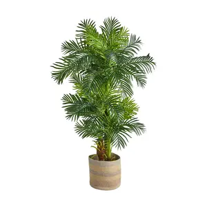 6' Hawaii Artificial Palm in Woven Planter by Nearly Natural