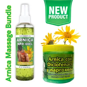 Super Oferta! Viral Massage Dream Team - Arnica Ointment 125g (4.4 oz) + Arnica Massage Oil (8oz) With Real Botanicals - The Chill Bundle! Perfect for Gifting, Self-Care, Massage Moments and Your Daily Chill Ritual