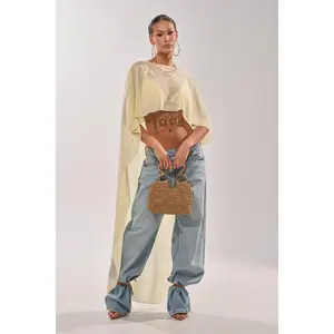 COOL GIRL CHIFFON BLOUSE IN YELLOW