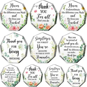 Acrylic Award Plaques, Personalized Employee Teacher Thank-You Gifts, Appreciation Awards for Colleagues & Family