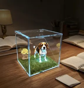 Pet Holographic Digital Display | Pet Keepsakes | Cat 3D Projector | Dog Image Box | Eternal Memories for Small Pets — Death is not the end; forgetting is the end.