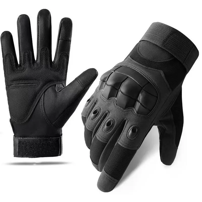 Unisex Split-Finger Leather Motorcycle Gloves - Touchscreen Design, Anti-Scratch Protective Motorcycle-Inspired Outdoor Sports Gloves for Camping, Hiking