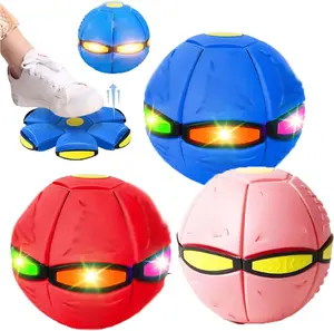 Magic Ball, Pop up Ball, Magic Bouncing Ball, Children's Bouncing Balls, Magic Flying Saucer, Bouncy Balls, Parent-Child Interaction (3PCS, Lights) Soft Baseballs Stretch Board