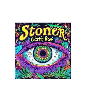 Stoner Coloring Book, Stress Relief Adult Coloring Book, Perfect Gift for Adults Kids Teens, Christmas New Year Valentine Party Friends Family