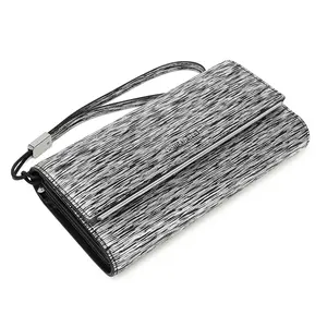Flash print triple fold wallet