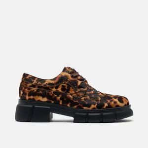 Ms. Alexander Leopard Lug Wingtip Derby