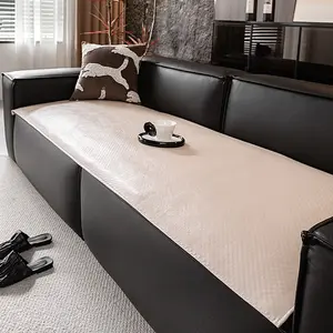 Classic Fashion Leather Sofa Cover, Couch Cover, Dustproof Sofa Slipcover, Waterproof, Scratch-Resistant, Dustproof, Dirt Resistant, Non-Slip, Pet Friendly