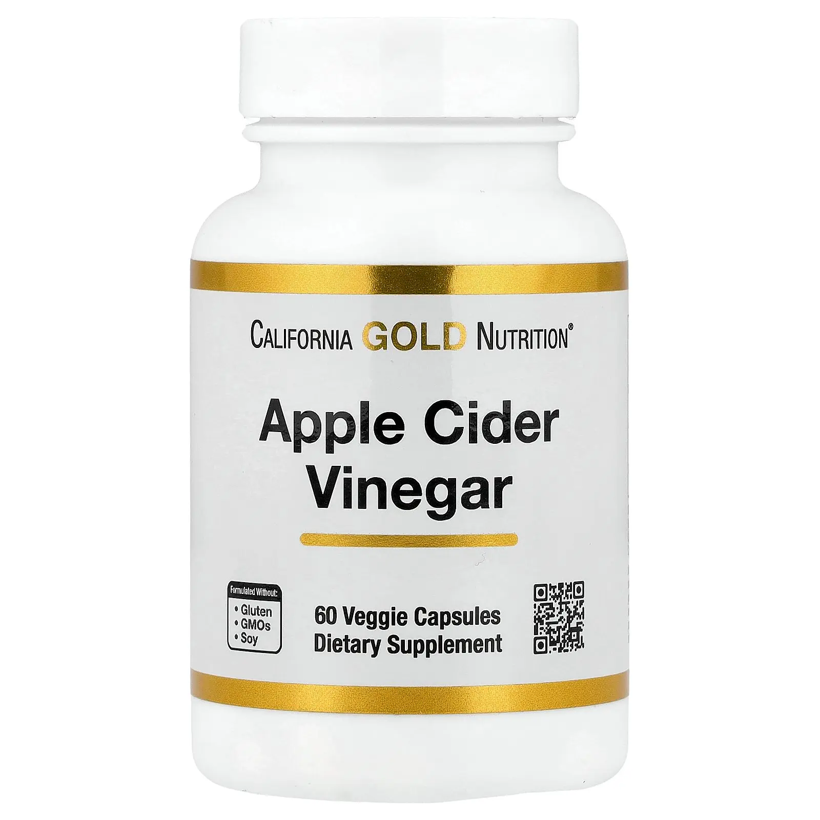 California Gold Nutrition Apple Cider Vinegar, 60 Veggie Capsules (450 mg per Capsule)