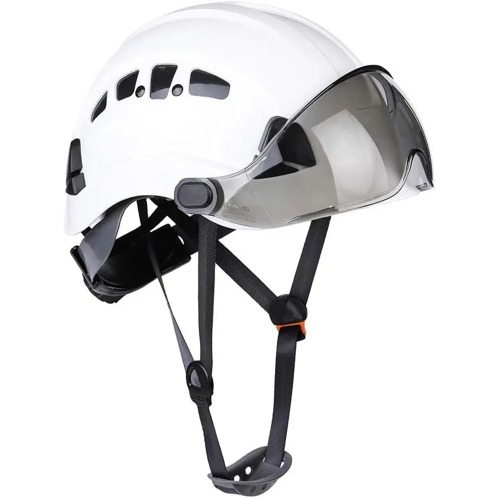 Lightweight Vented Helmet with Side Slot Access, Hard Shell for Superior Impact Protection, Ideal for All-Weather Outdoor Work, Adjustable, All Seasons, 6-Point Ratchet Suspension, Abs