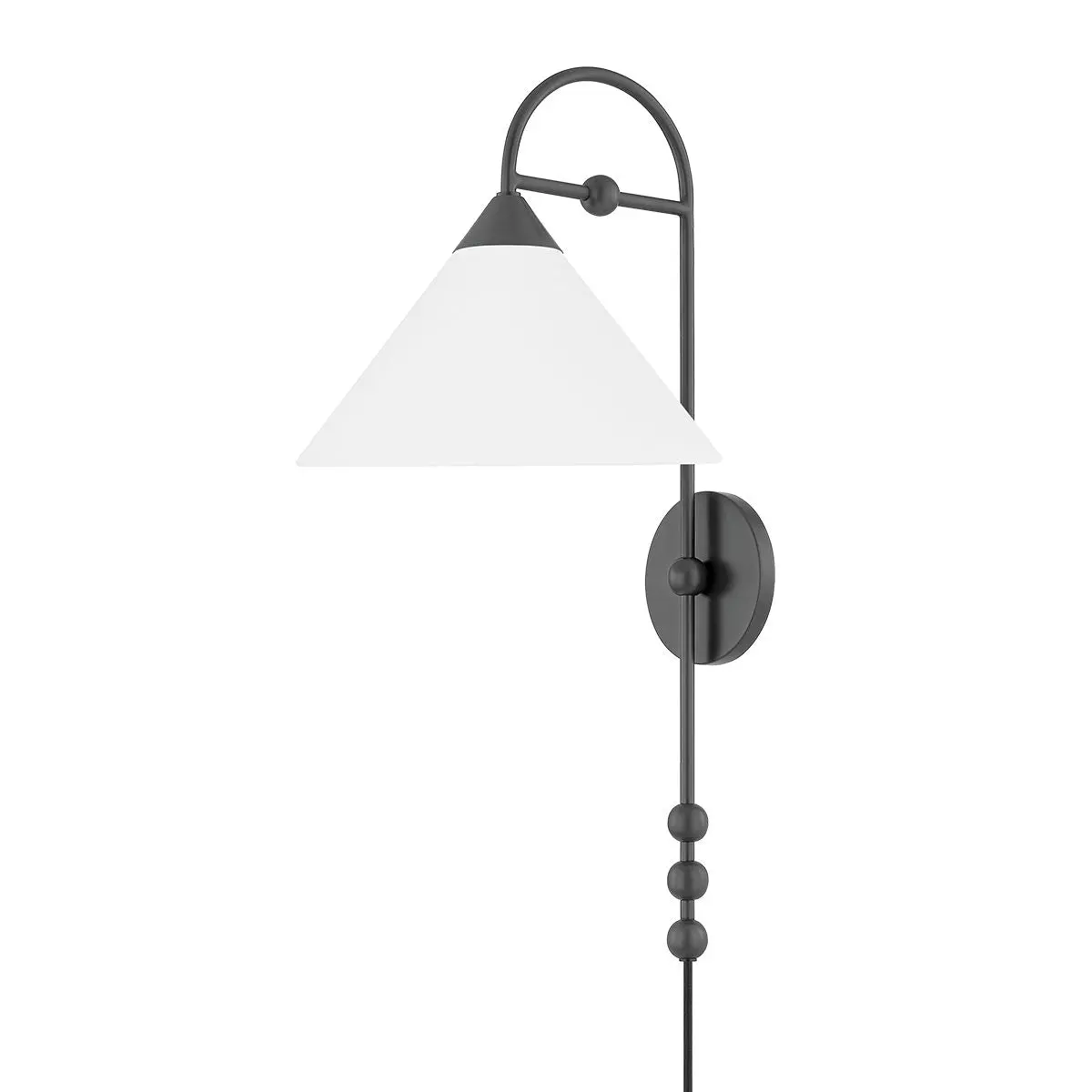 Sang Wall Sconce - Jewelry-Inspired Aged Brass or Old Bronze with White Linen Shade