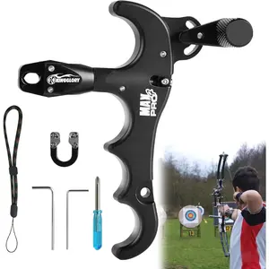 Thumb Release Bow Aid - Compound Bow Release for Adults, 360° Adjustable Bow Release for Hunting & Practice