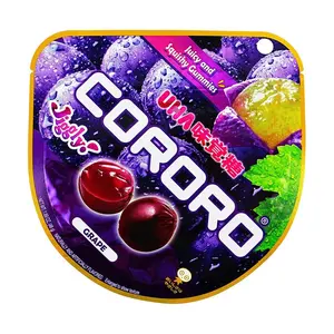UHA Japan Cororo Grape Juice Gummies - Upgraded Flavor, 48g - Delicious Giant Grape Candy