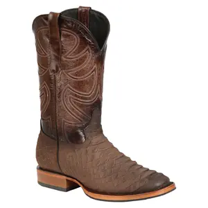 El General Men’s Rodeo Boot Imitation Python Print - Brown
