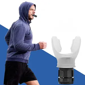Lung Trainer Device, Enhance Lung Capacity & Endurance, Adjustable Breathing Adapter, Portable Mouthpiece Design, Home Training Equipment, Ideal for Fitness & Sports, Promotes Health & Happiness