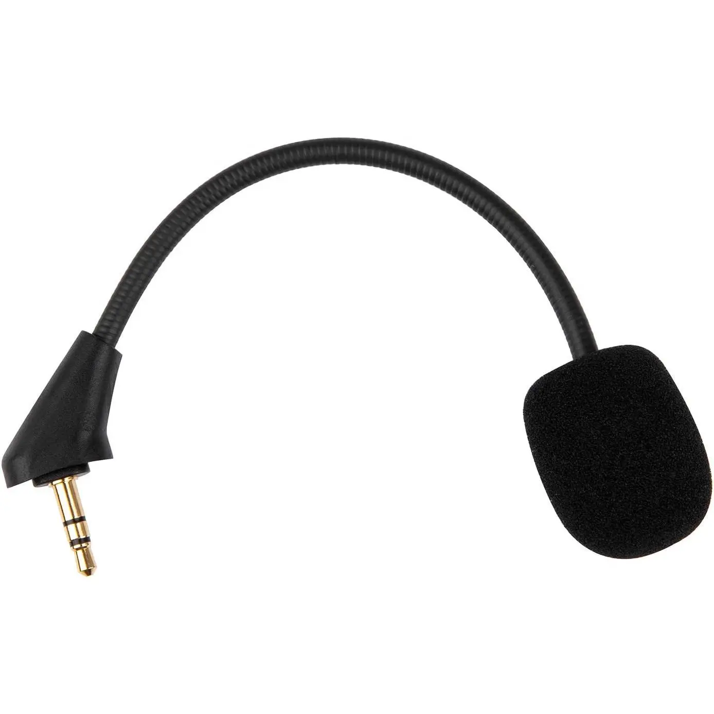 Replacement Game Mic for Kingston HyperX Cloud Alpha Gaming Headset, 3.5mm Plug Metal-Steel Alloy Noise-Canceling Headphone Boom Microphone, Detachable