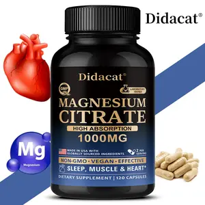 Didacat Magnesium Health Supplement — Supports Sleep Health and Muscle Relaxation (120 Capsules)