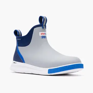 XTRATUF Men's Tailgate 6" Ankle Deck Boot Sport in Gray