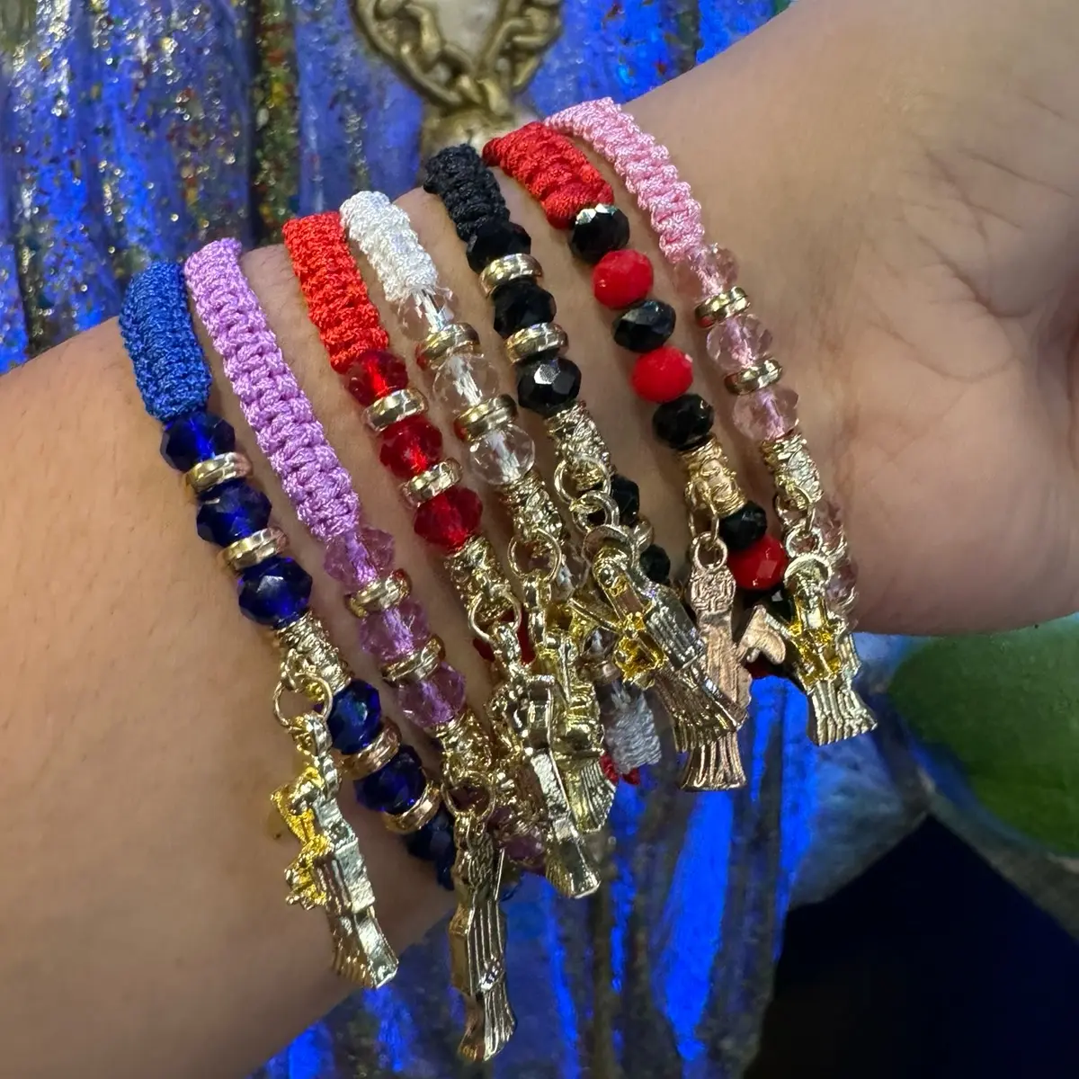Pulseras hilo multicolor