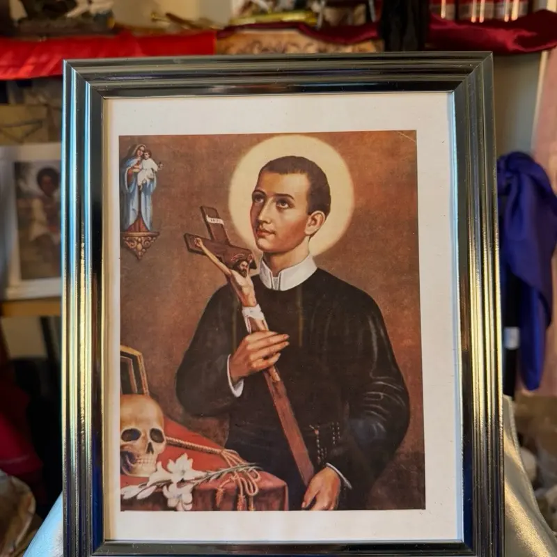 Brav Gede  Bwav Gede Imaj seremoni vodou | Saint Gerardo Maiella | St Gerard Majella | IMAGE FRAME INCLUDED Ankadreman enkli