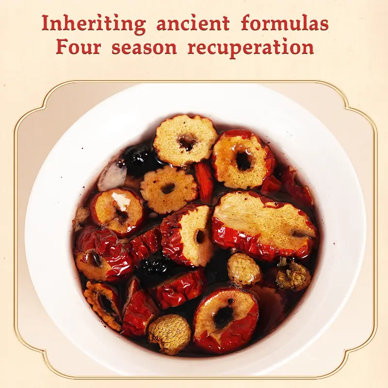 10-Treasures Organic Ginseng Tea Bags (15g) - Ancient Formula Multi-Herb Tonic with Natural Tea Extract, Mulberries, Chinese Yam, Raspberry - Nourishing Adult Drink for Vibrant Energy, Adults