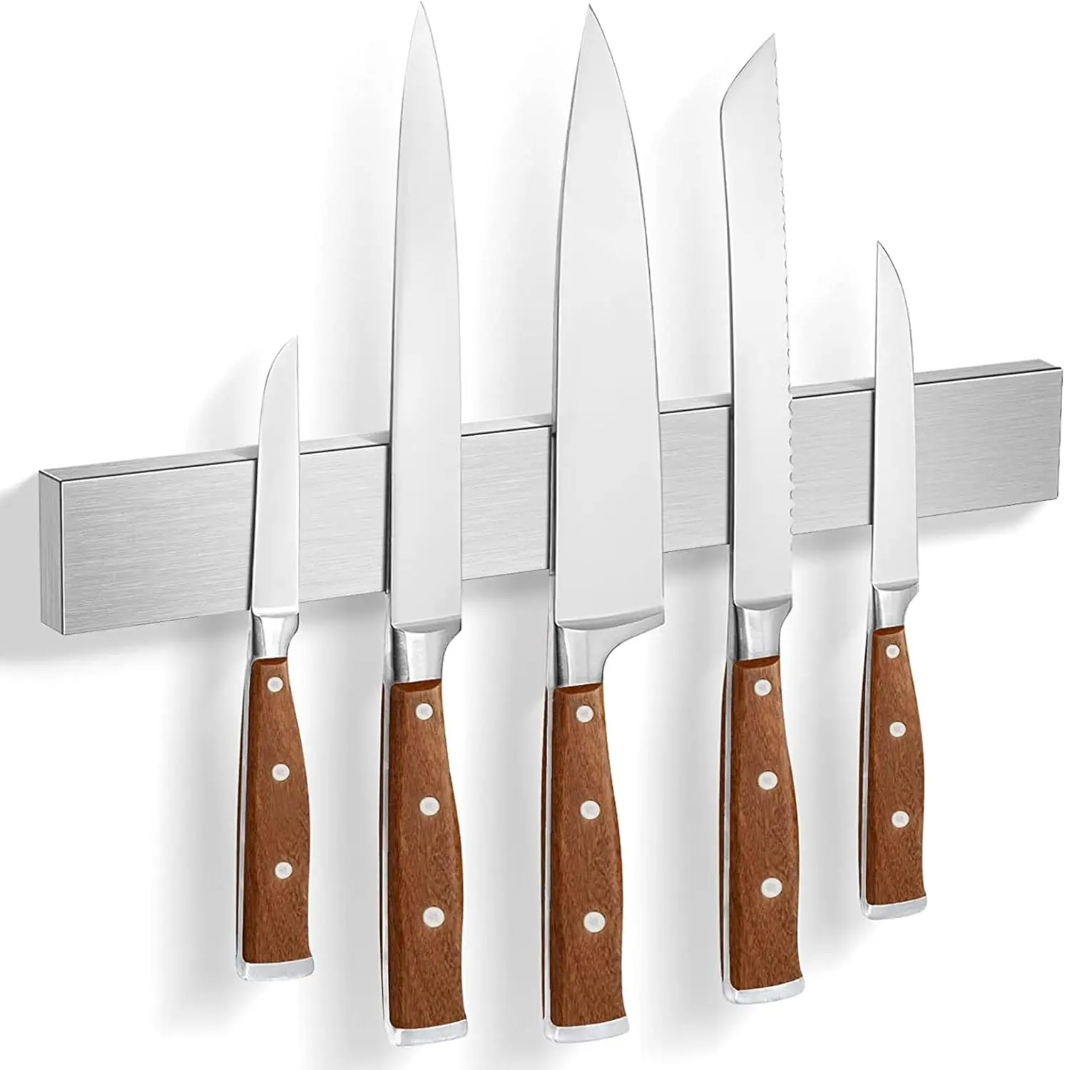 10-Inch Wall-Mounted Magnetic Knife Holder, Kitchen Organizer Strip for Storing Knives and Stainless Steel Metal Items