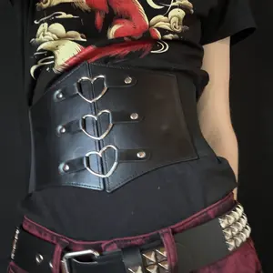 JASGOOD Women Corset Belt Metal O-Ring Heart-Ring Wide  display picture 3