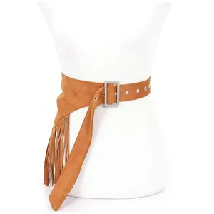 Rodeo Faux Suede Fringe Belt