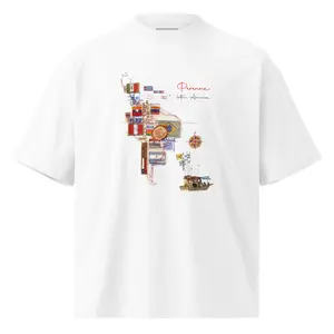 White Raices Oversized T-Shirt