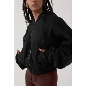 Zip Cloud Hoodie - Black (with toggles)