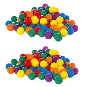 Intex (2 Pack) 100-Pack Large 3" Plastic Multi-Colored Fun Ballz for Ball Pits Bounce House - Red, Green, Blue, Yellow, Orange, Purple - Ideal for Play Centers, Inflatables, Bouncy Castles