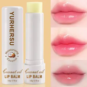 Winter Essential Solid-To-Liquid Coconut Oil Lip Balm, Hydrating, Instant Moisture Protection, Prevents Dry Lips & Darkening, Perfect for Cold Weather Care