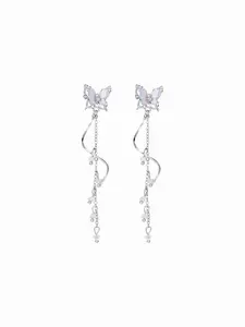 Cider BUTTERFLY & BEADED DROP EARRINGS