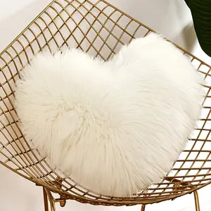 1 Piece Heart Shaped Throw Pillow Cover Without Filler, Solid Color Soft, Fade Resistant, Machine Washable Cushion Cover For Sofa Chair