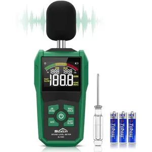 Decibel Meter, Digital Sound Level Meter with LCD Color Screen, Portable SPL Meter Range 30-130dB with A/C Weighted, MAX/MIN, Data Hold, dB/SONE Unit, FAST/SLOW Response for Home, Office, Factories