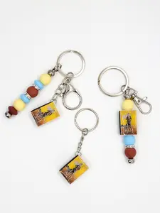 Kingdom of Ash Mini Book Keychain – Sarah J. Maas Fantasy Charm, Throne of Glass Merch, Bookish Gift for SJM Fans