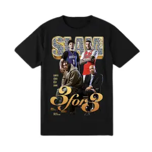 SLAM Ball Family 3 For 3 shirt, Basketball Family Graphic Vintage Streetwear shirt for Fans, Sports Culture Game Day Gift