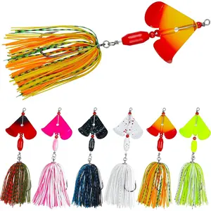 Fishing Buzzbait Lures Bass Spinnerbait Kit Buzz  Multicolor Swimbait Metal Jig Lure for Bass Pike Trout Fishing