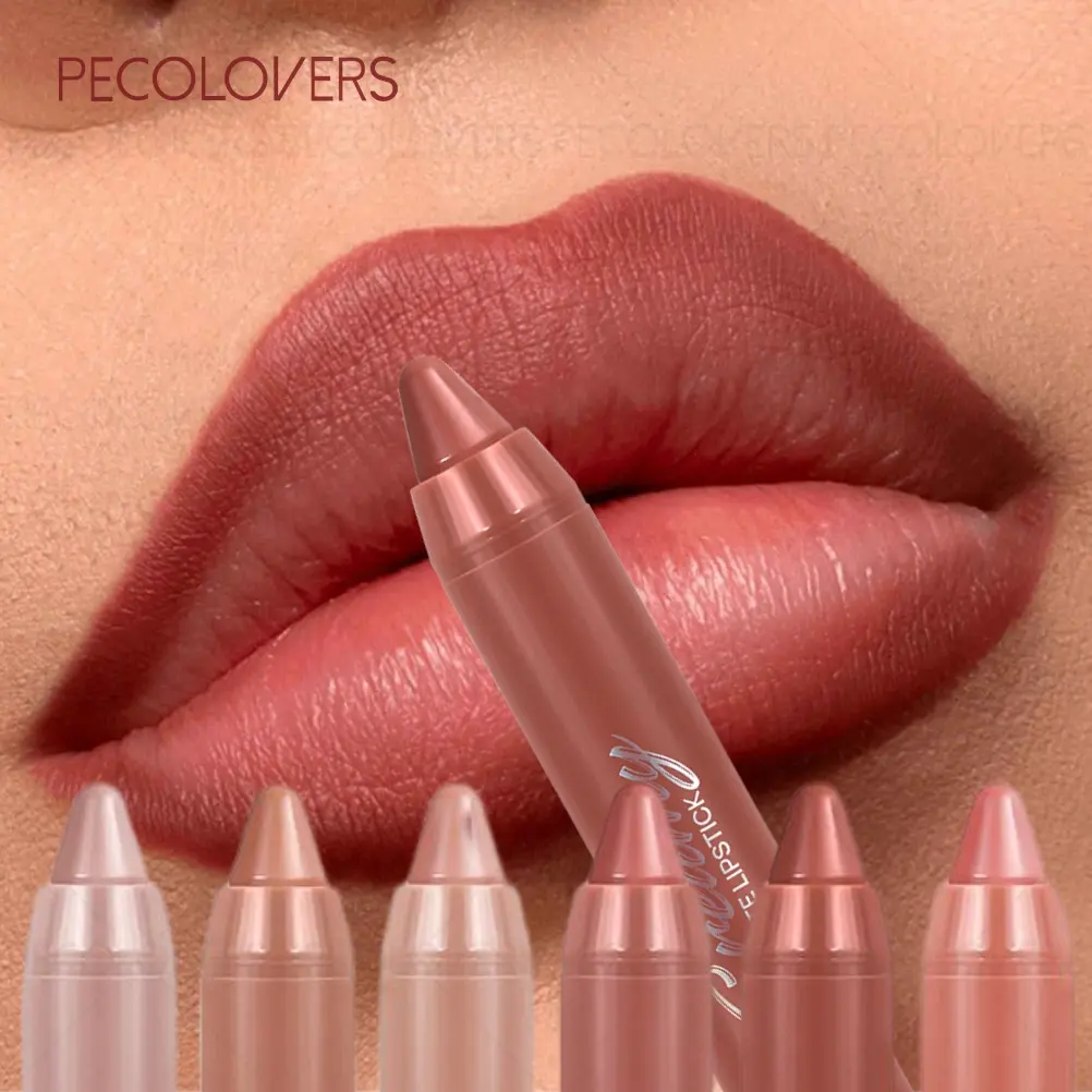 6pcs/set Long Lasting & Waterproof Lipstick Cosmetic, Various Colors to Choose, Matte Finish , Suitable for All Skin Types, Travel-Friendly Makeup for Women, Quick Makeup