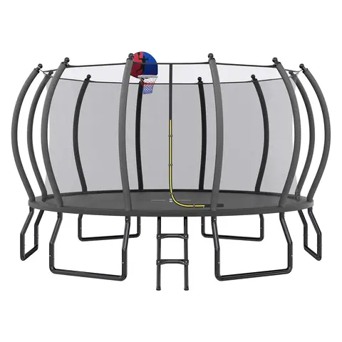 VanAcc 8FT 10FT 12FT 15FT 14FT 16FT Outdoor Trampoline with Enclosure Net and Ladder, Recreational Trampolines for Kids and Adults, Quick Connect Frame, ASTM Approval  #TikTokShopBlackFriday #TikTokShopBlackFriday #Chrismas decor